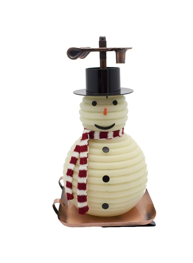 Snowman Shaped Candle