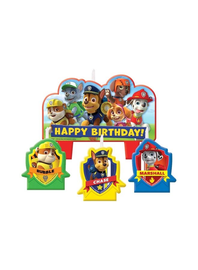 Pack Of 4 Paw Patrol Birthday Candle Set AM-171462