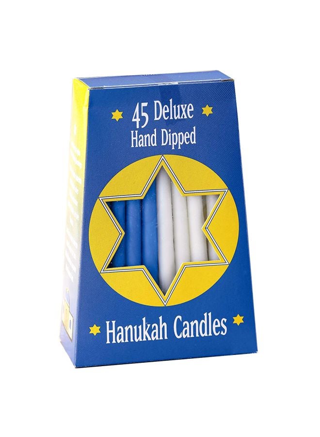 45-Piece Hand Dipped Hanukah Candle Set C-1225A