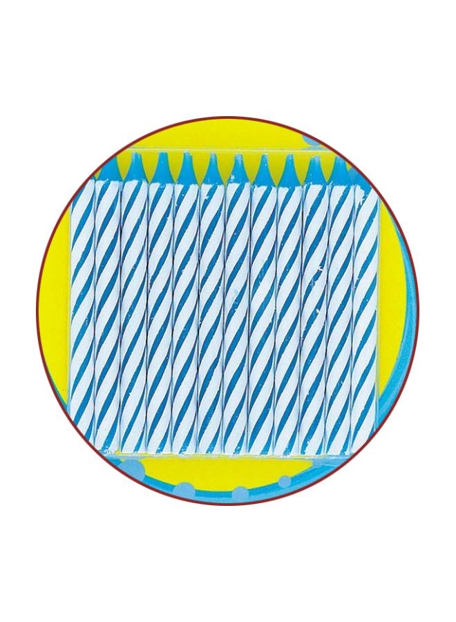 24-Piece Striped Birthday Candle 1905BC 2.5inch