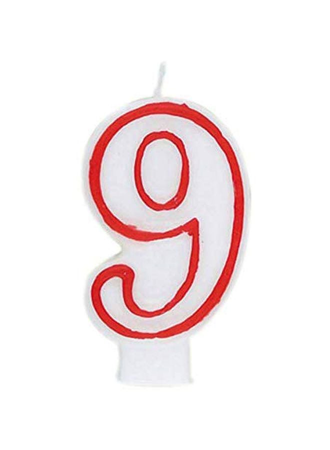 9 Number Birthday Candle 360-9