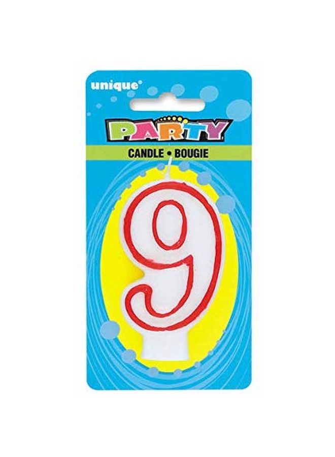 9 Number Birthday Candle 360-9