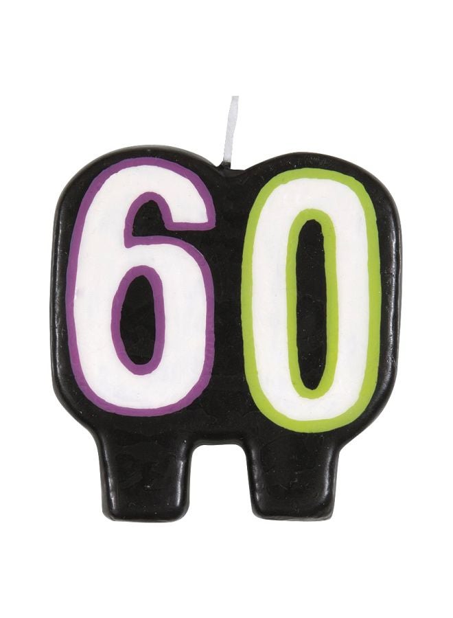 Number 60th Shaped Candle 46006 2.5 x 2inch