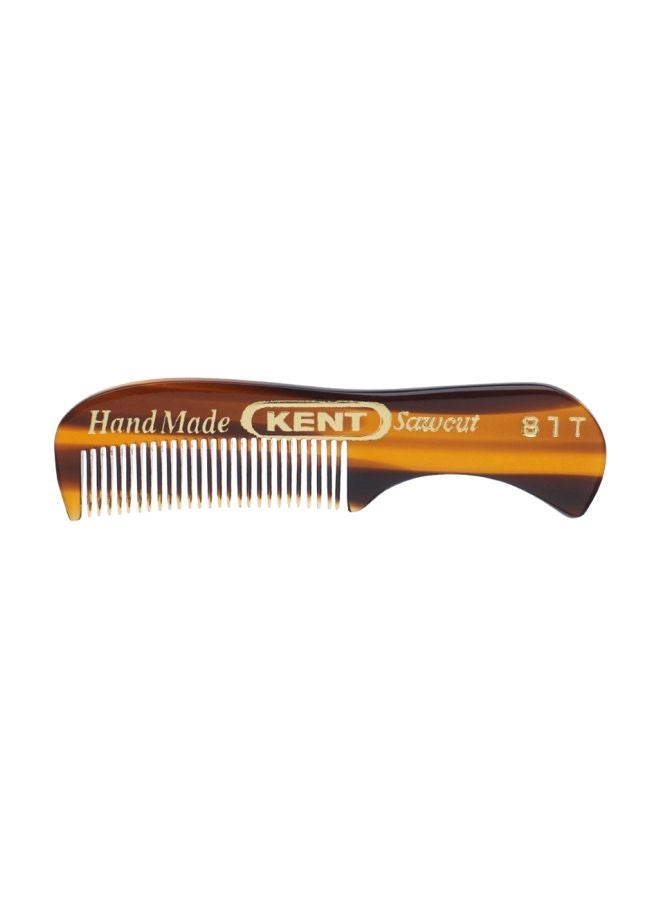 Sawcut Beard And Moustache Comb Beige/Brown