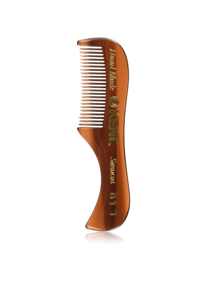 Sawcut Beard And Moustache Comb Beige/Brown