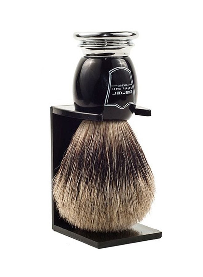 Handmade Shaving Brush With Holder Black