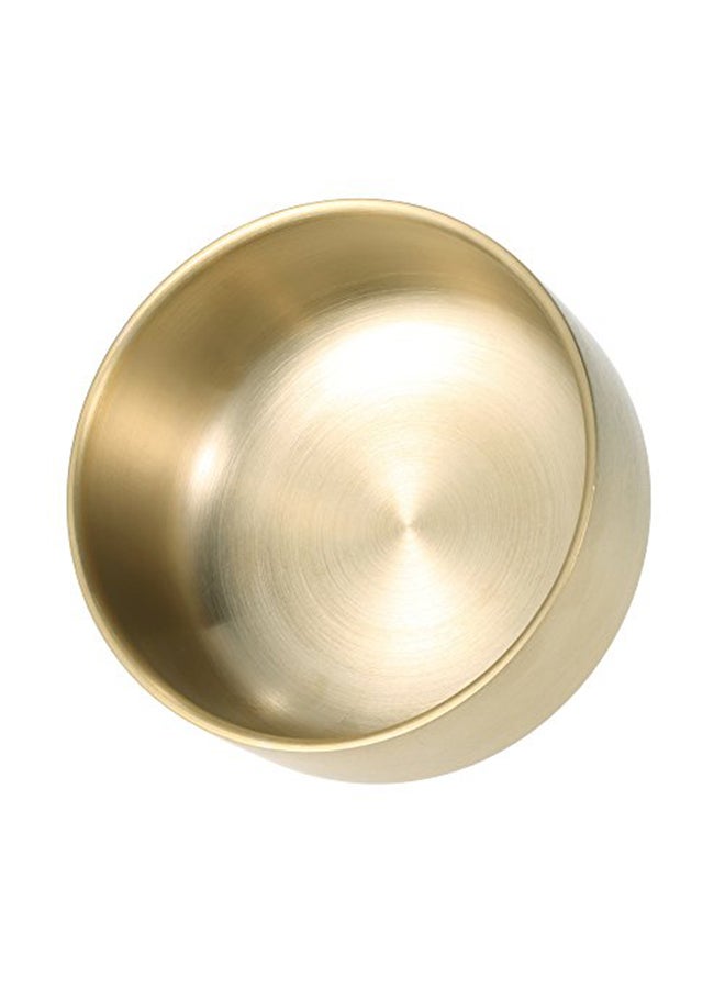 Metal Shaving Bowl Gold 0.2888X0.28X0.8978inch