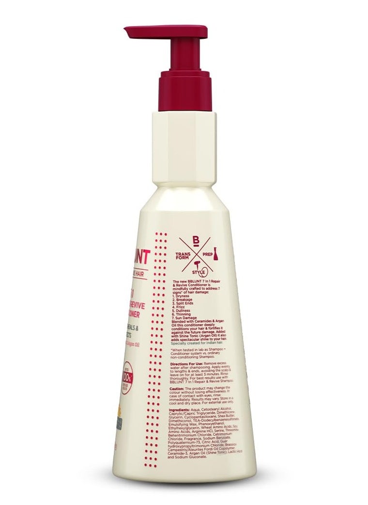 7 in 1 Repair & Revive Conditioner for Upto 100% Damage Repair - 250 g | Addresses 7 Signs of Hair Damage | Enriched with Ceramides & Argan Oil