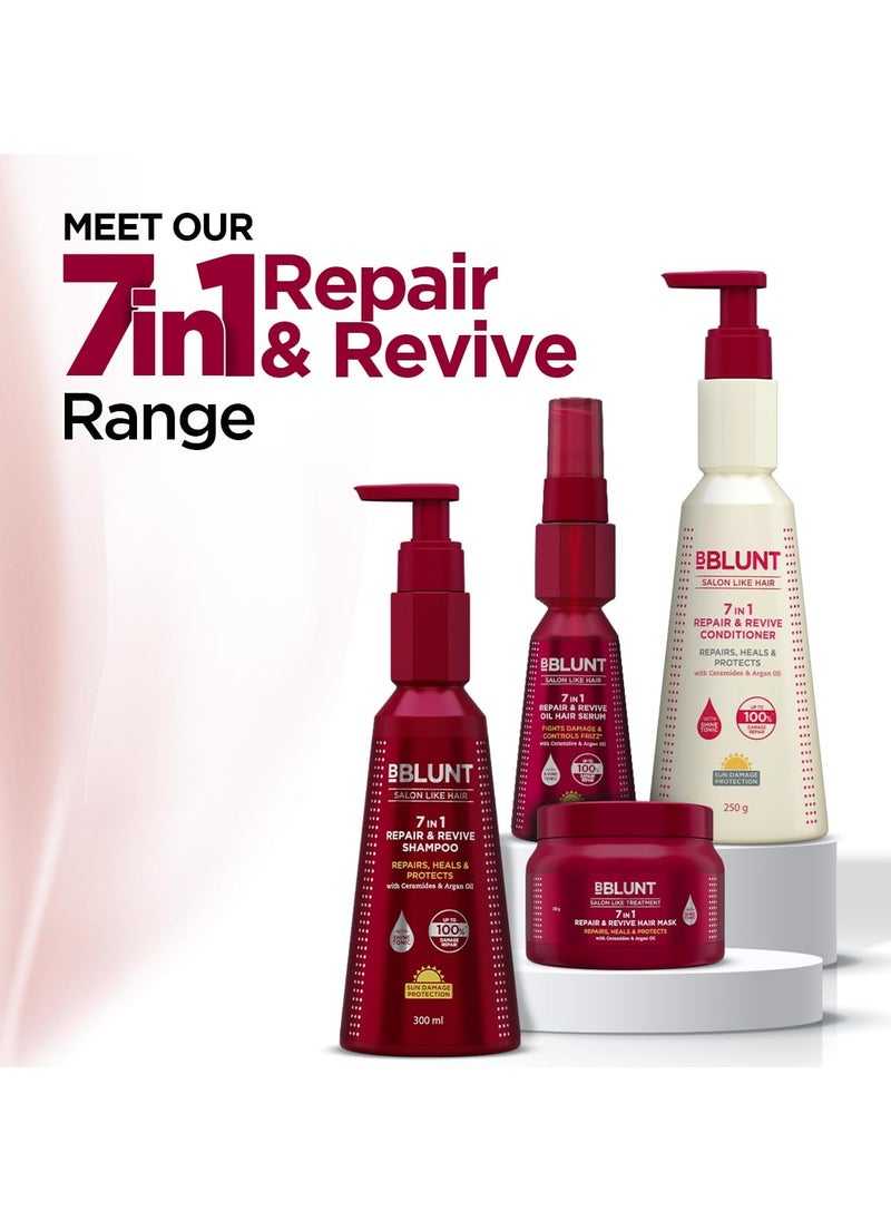 7 in 1 Repair & Revive Conditioner for Upto 100% Damage Repair - 250 g | Addresses 7 Signs of Hair Damage | Enriched with Ceramides & Argan Oil