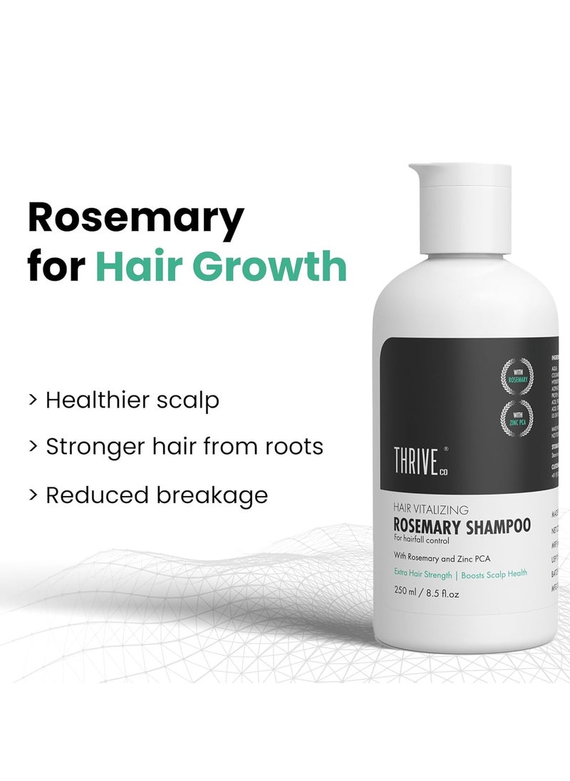 Restorative Hair Growth Duo Hair Growth Serum 2.0 50ml Hair Vitalizing Rosemary Shampoo 250ml  with Caffeine Black Castor Oil Capila Longa Biotin  For Men and Women