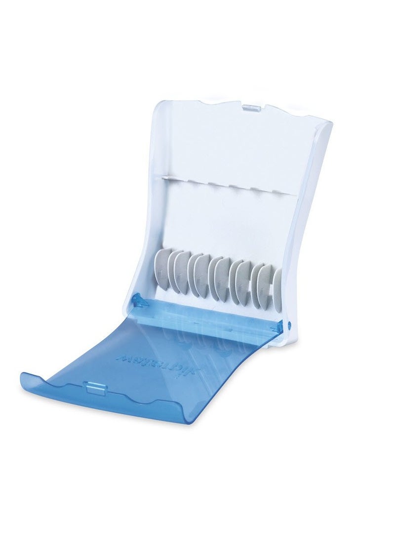 Waterpik Convenient Hygienic Sturdy Storage Case for Replacement Tips, No Tips Included, Blue