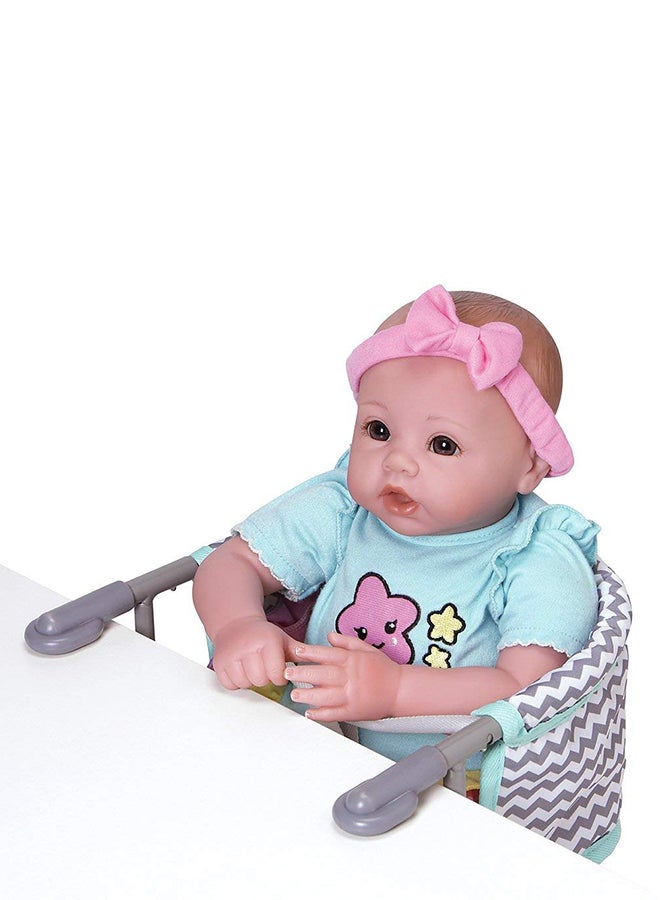 Portable Table Zig Zag Feeding Seat For Dolls