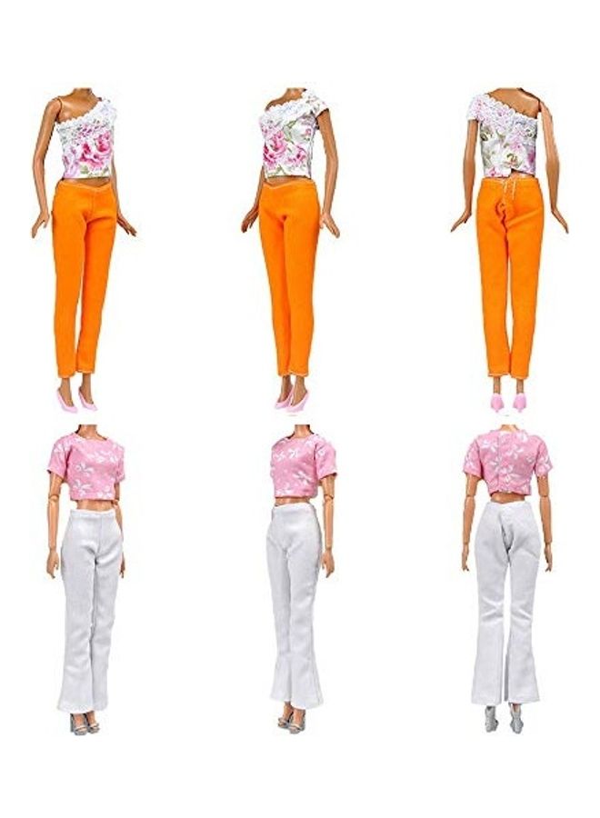 Set Of 5 Casual Outfit For Doll 5.90 x 3.93 x 1.96inch
