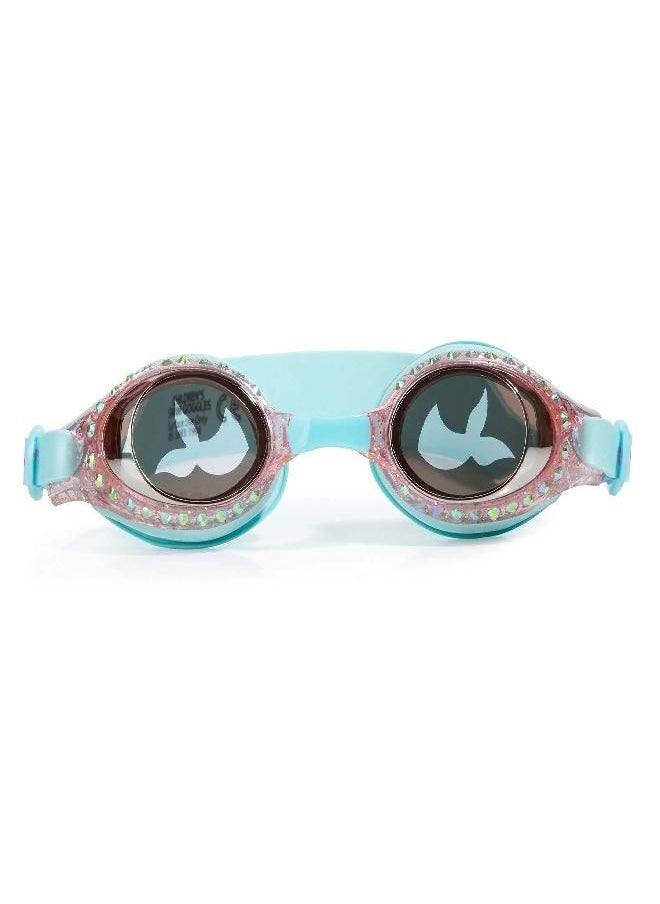 Bling2o Girls' Blue Sushi Swimming Goggles with UV Protection (Ages 3+ up) - Latex-Free, 100% Silicone Material - Includes Anti-Fog & UV Protection - Hard Protective Cover & Adjustable Nose Piece