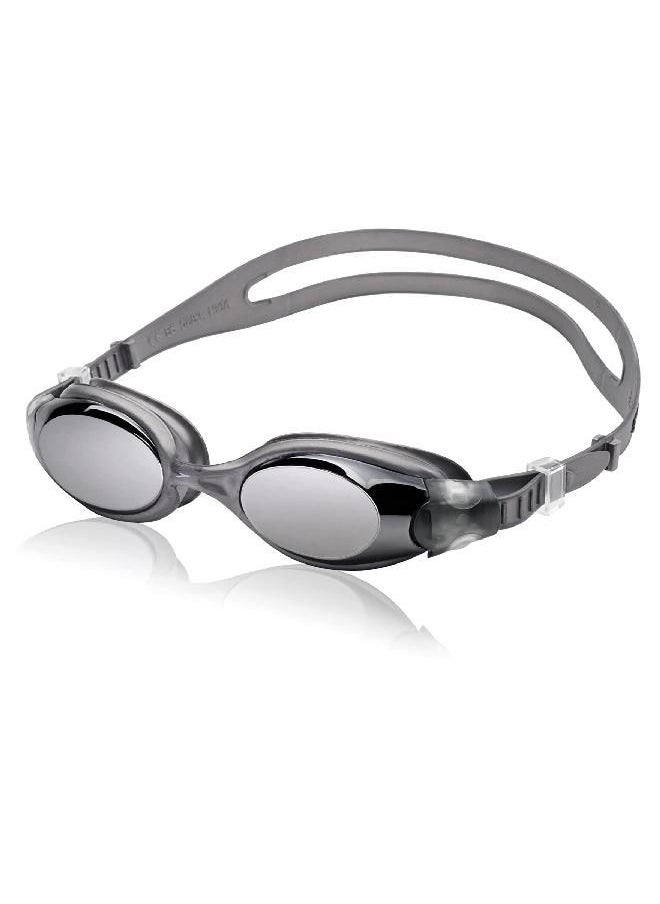 Speedo Unisex-Adult Swim Goggles Hydrosity , Mirrored Charcoal