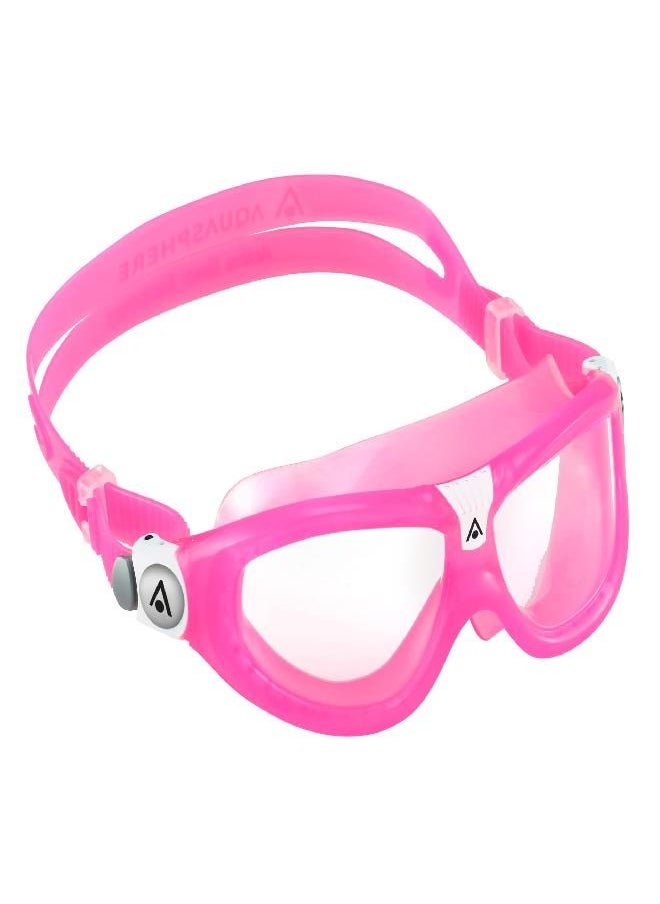 Aqua Sphere Seal Kid 2 Swimming Goggles | Premium Quality Made in Italy - Clear Lens/Pink, One Size (MS4450202LC)