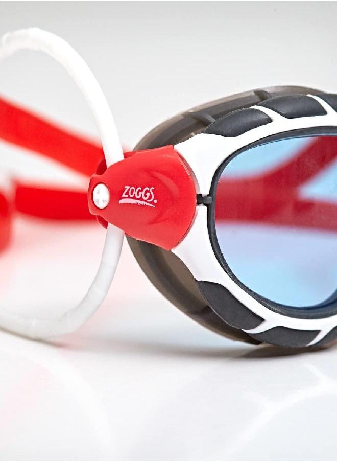 Unisex'S Predator Swimming Goggles, White/Red/Tint, Small
