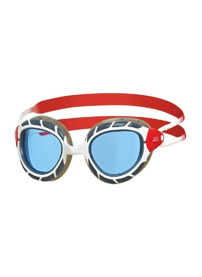Unisex'S Predator Swimming Goggles, White/Red/Tint, Small