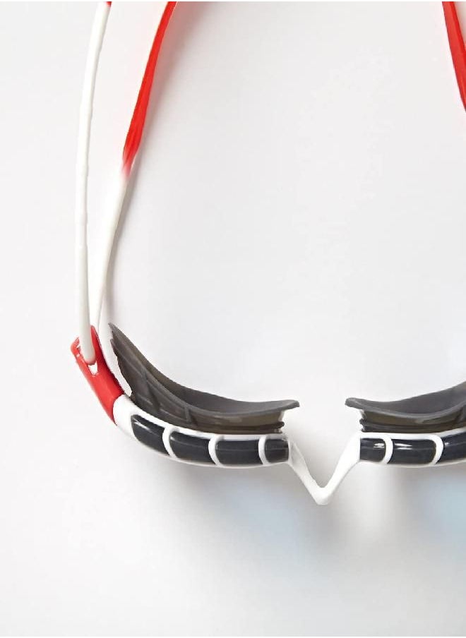 Unisex'S Predator Swimming Goggles, White/Red/Tint, Small