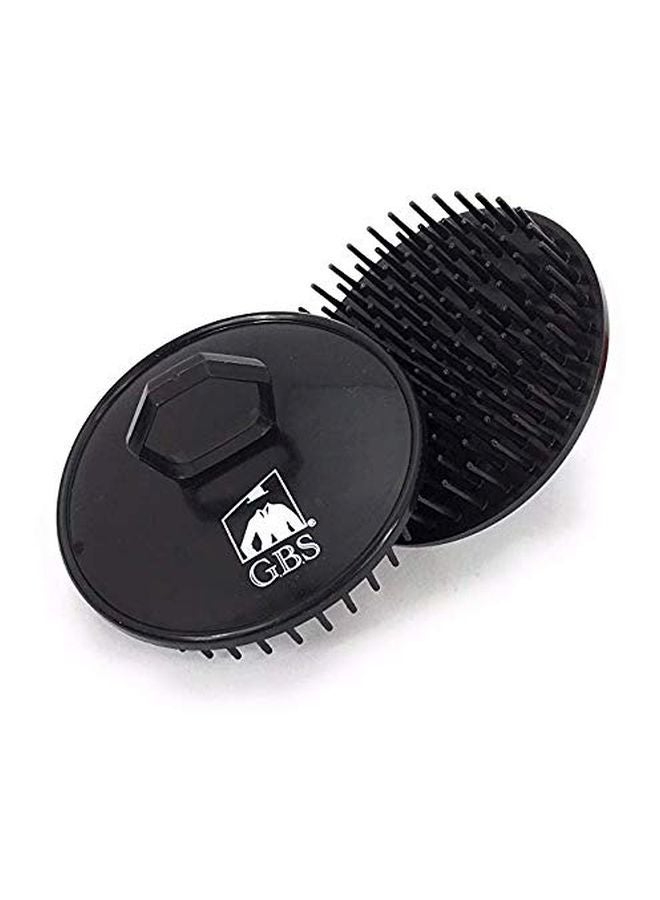 2-Piece Scalp Massage Brush Set Red/Black