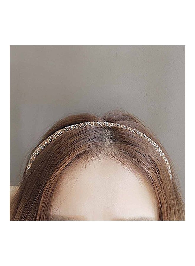 5-Piece Glitter Narrow Hair Band Assorted