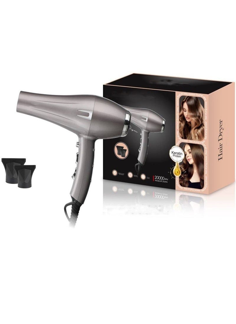 Hair Dryer | Powerful 2000w Drying Performance For Travel Convenience | 2 Heat And Speed Settings With Fast Drying