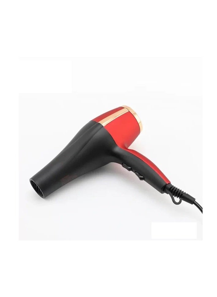 Professional Hair Dryer 1600W Fast Drying Salon Hair Dryer with 2 Speed 3 Heat Setting with Narrow Nozzle for Women Man