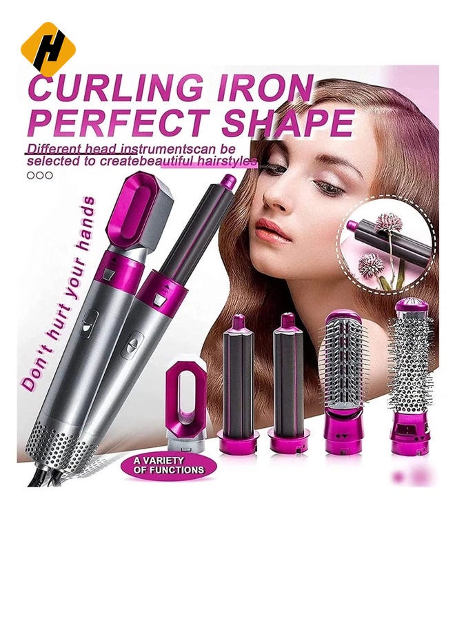 5 in 1 one-step hair dryer and volumizer hot air brush for Straightening Curling Drying