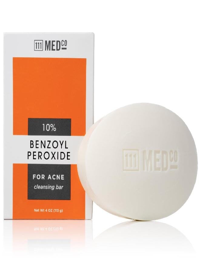 111MedCo 10% Benzoyl Peroxide Acne 4oz. Medicated Soap Bar