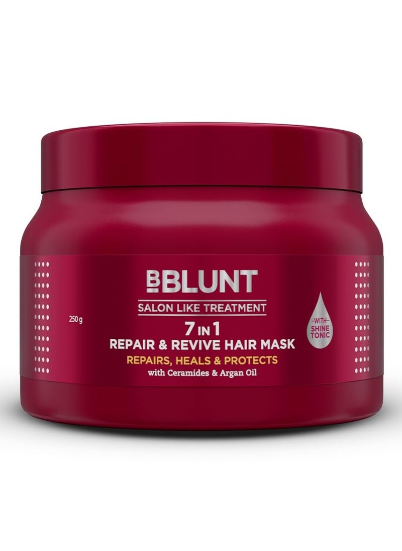 7 in 1 Repair & Revive Hair Mask for Upto 100% Damage Repair - 250g| Addresses 7 Signs of Hair Damage | Enriched with Ceramides & Argan Oil