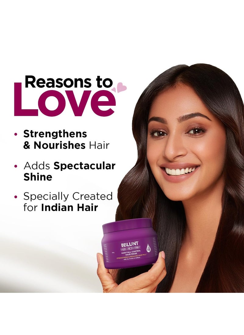 Hair Fall Control Hair Mask with Pea Protein & Caffeine for Stronger Hair-250 g | Reduces Hair Fall | Strengthens Hair | Enriched with Shine Tonic