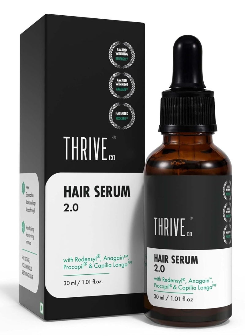 Hair Growth Serum 2.0 For Hair Growth & Hair Fall Control | with Redensyl + Anagain + Rosemary + Procapil + Capilia Longa | For Men & Women | 30ml