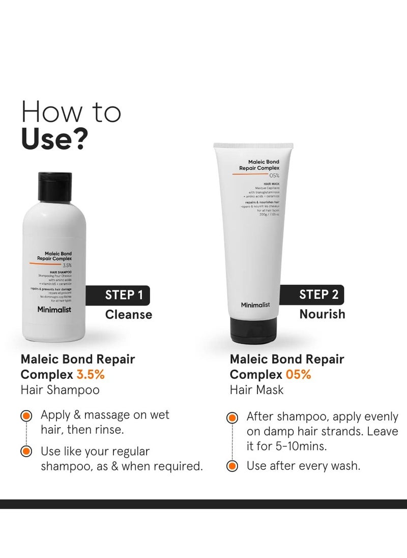 Maleic Bond Repair Complex 5% Hair Mask for Damaged & Frizzy Hair