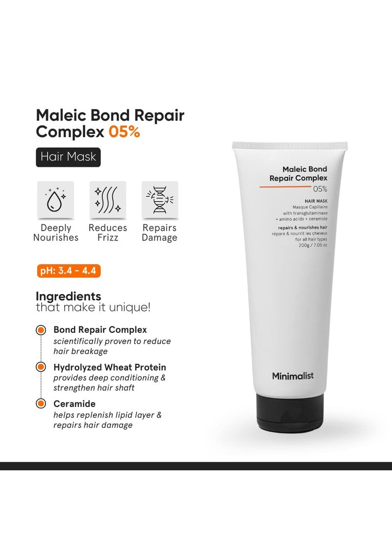 Maleic Bond Repair Complex 5% Hair Mask for Damaged & Frizzy Hair