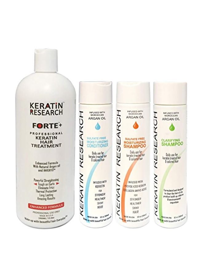 Set Of 4 Keratin Hair Treatment