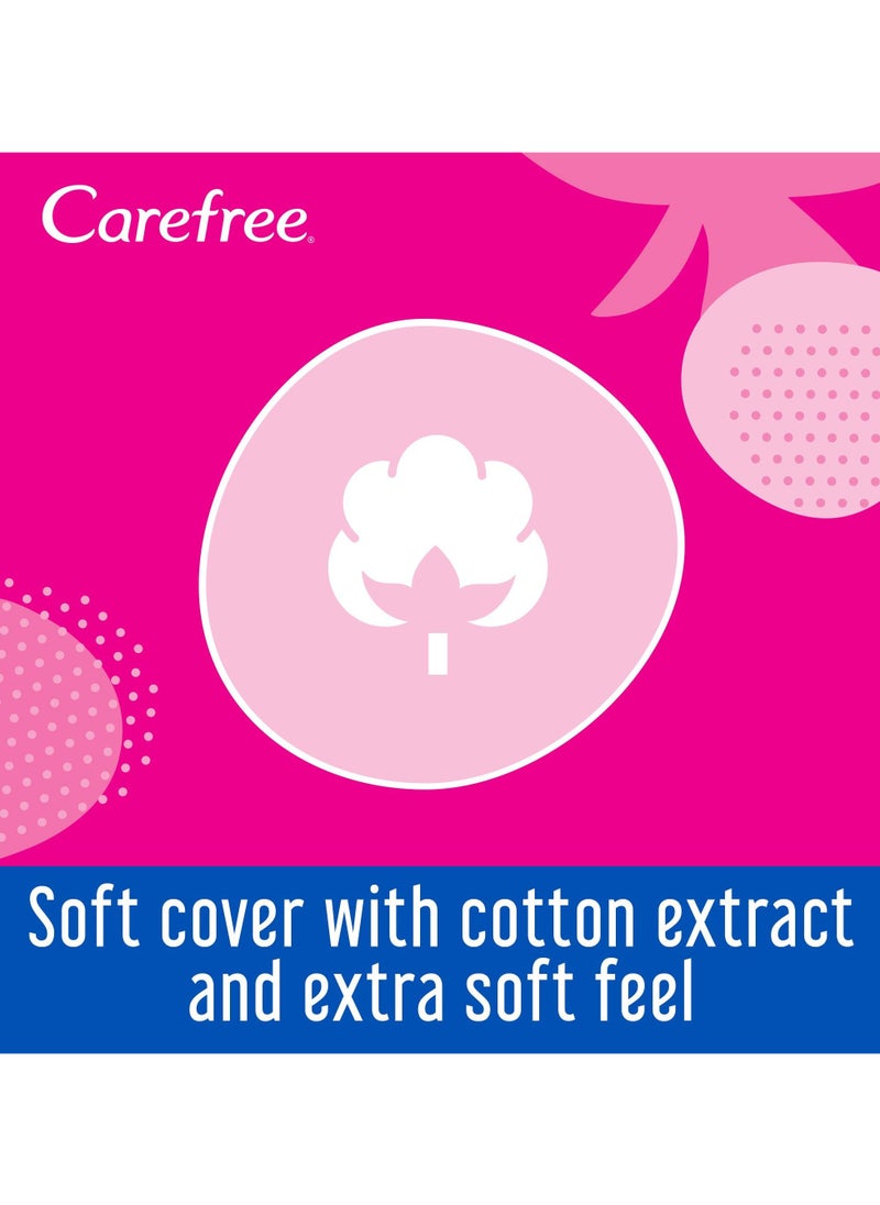 Breathable With Cotton Extract Individually Wrapped Fresh Scent Cotton Comfort Panty Liner 56 Pack