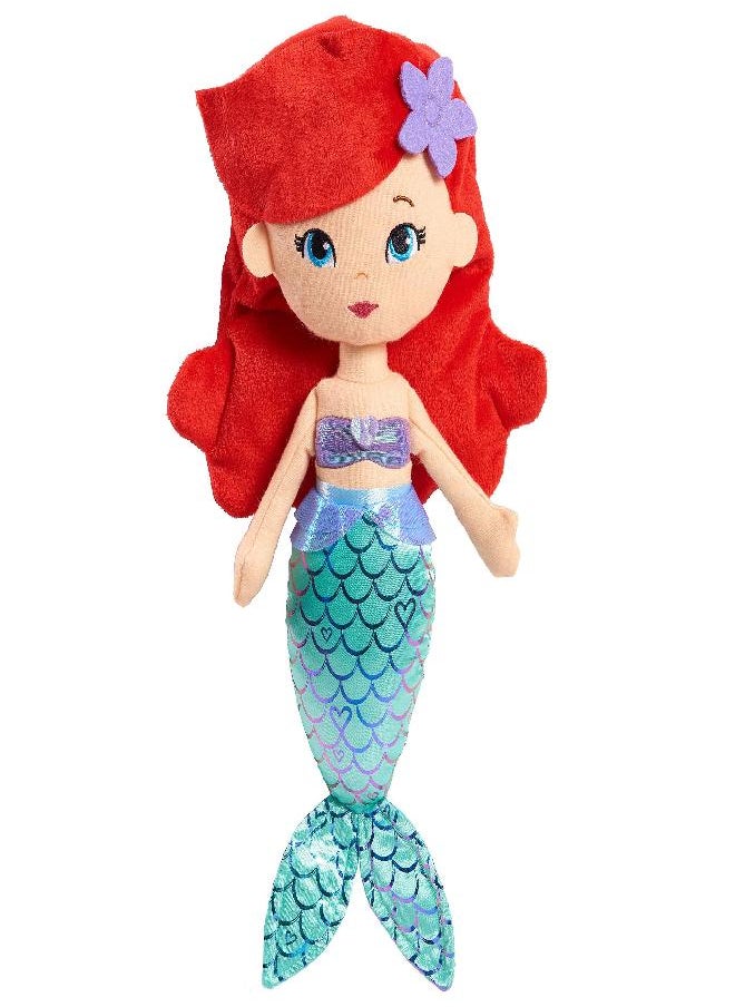 Disney Princess So Sweet Princess Ariel, 13.5-Inch Plush with Red Hair, The Little Mermaid, Officially Licensed Kids Toys for Ages 3 Up, Gifts and Presents by Just Play