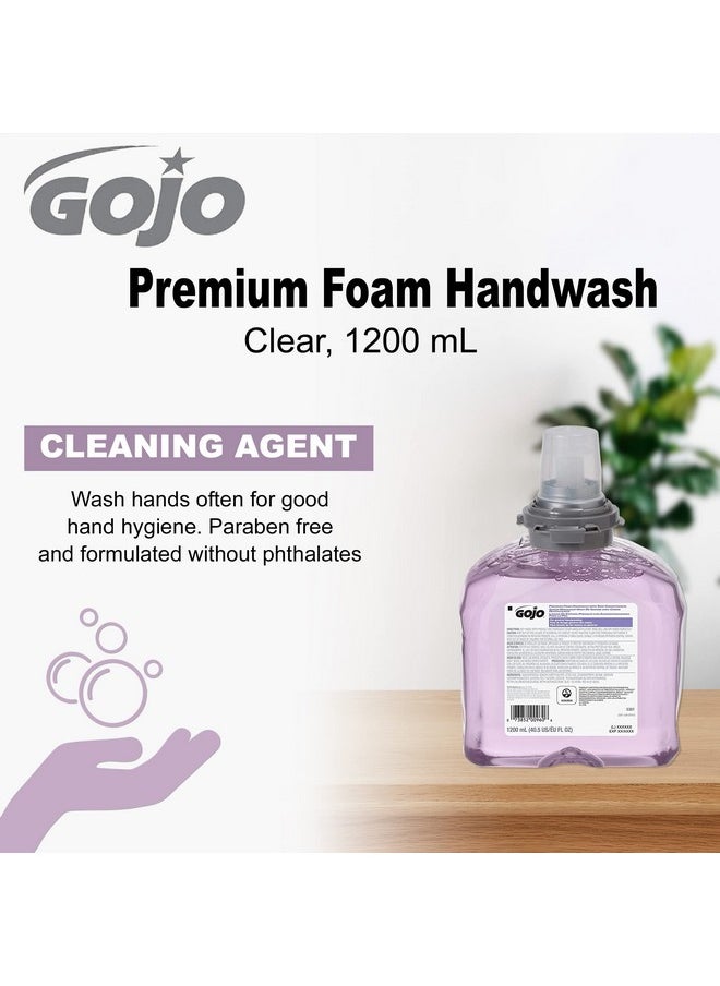 Premium Foam Handwash With Skin Conditioners, Cranberry Scent, Ecologo Certified, 1200 Ml Foam Hand Soap Refill Tfx Touch-Free Dispenser (Pack Of 2) - 5361-02