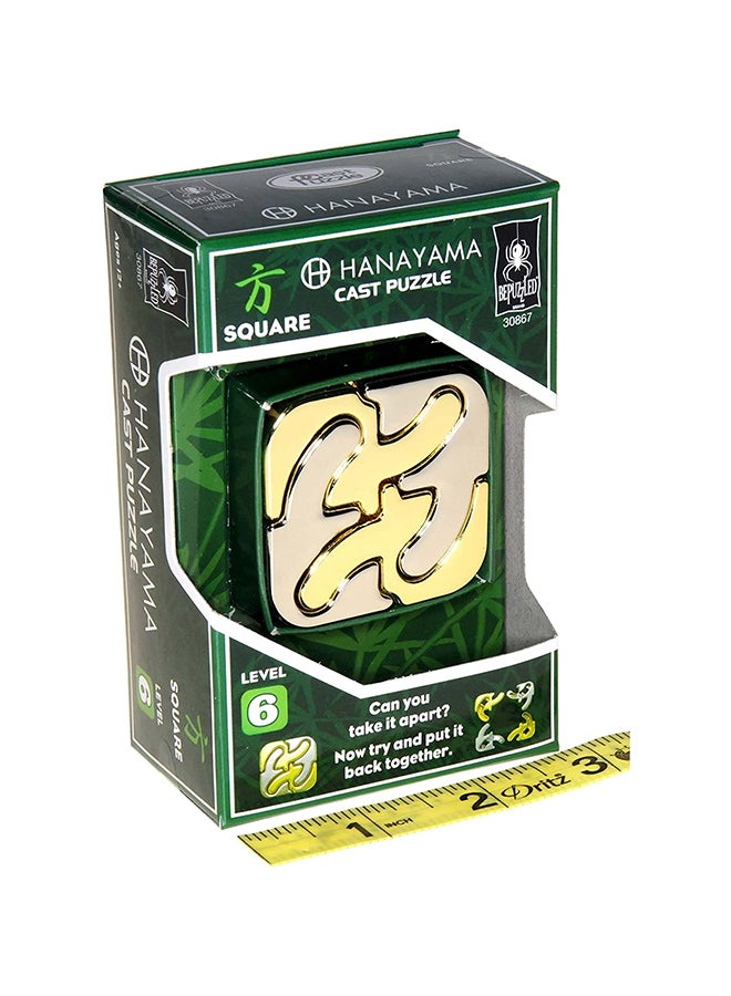 Hanayama Square Puzzle 1.9 X5.5 X4inch