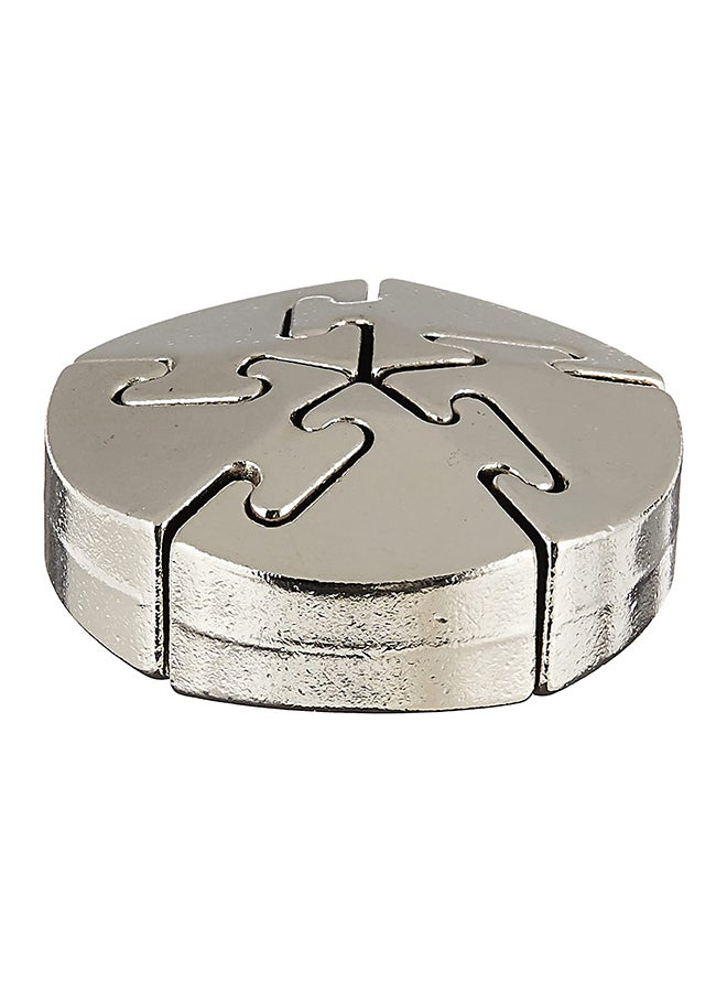 Spiral Hanayama Cast Metal Brain Teaser Puzzle, Level 5 1.9 X4.8 X3.1inch