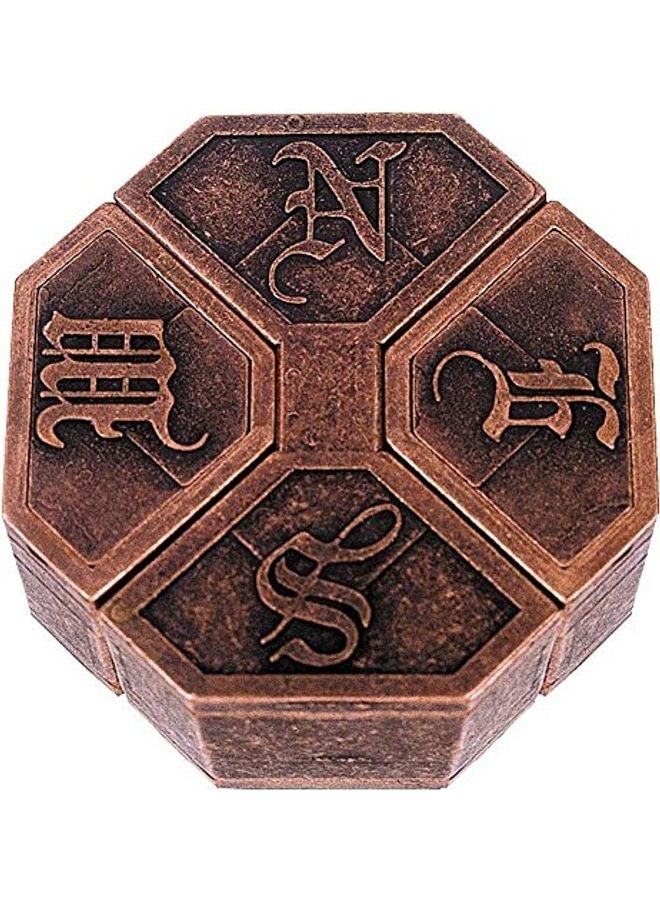 Hanayama Cast Metal Brain Teaser Puzzle 1.7 X4.8 X3inch