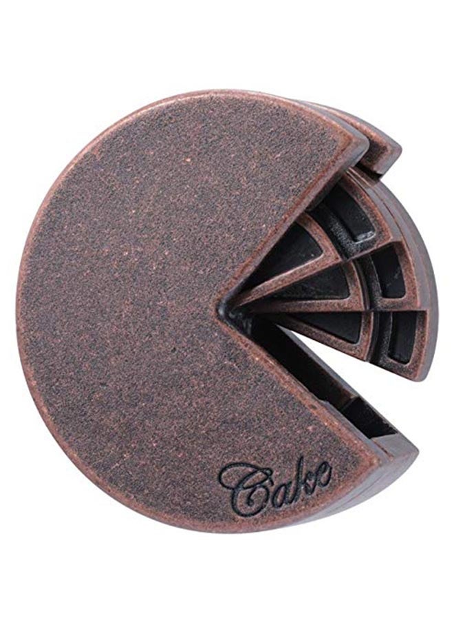 Hanayama Cake Level 4 Metal-Cast Brain Teaser Puzzle 1.9 X4.7 X3.2inch