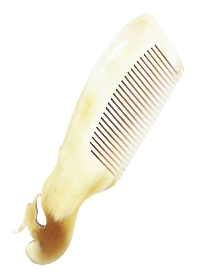 Gullor Hand Made Genuine Ox Horn Pocket Comb Zodiac - Phoenix