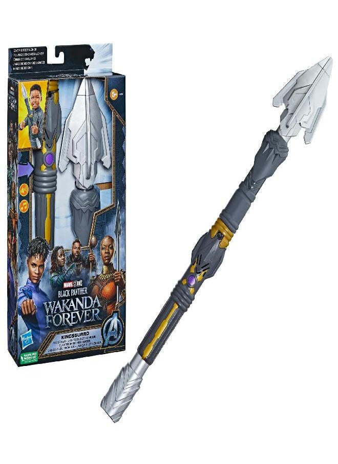 Marvel Black Panther: Wakanda Forever Kingsguard FX Spear, Role Play Toys, Costume, Super Hero Toys for 5 Year Old Boys and Girls and Up