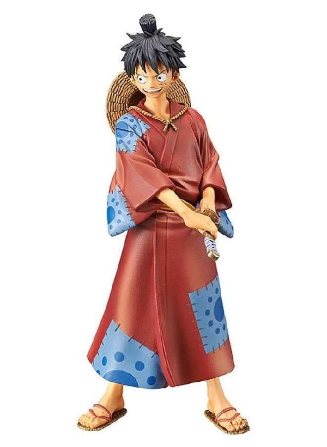 Banpresto Onepiece DXF The Grandline Men Wanokuni Vol.1 Monkey D. Luffy, Multiple Colors