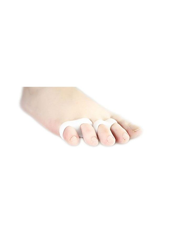 2-Pair Toe Separators White