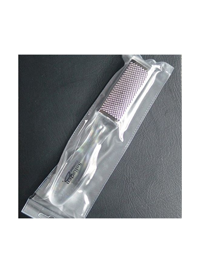 Double Sided Foot Rasp File Clear/Silver