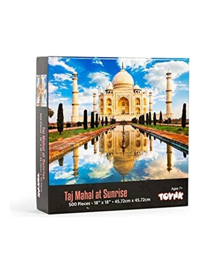 500-Piece Taj Mahal At Sunrise Jigsaw Puzzle Set