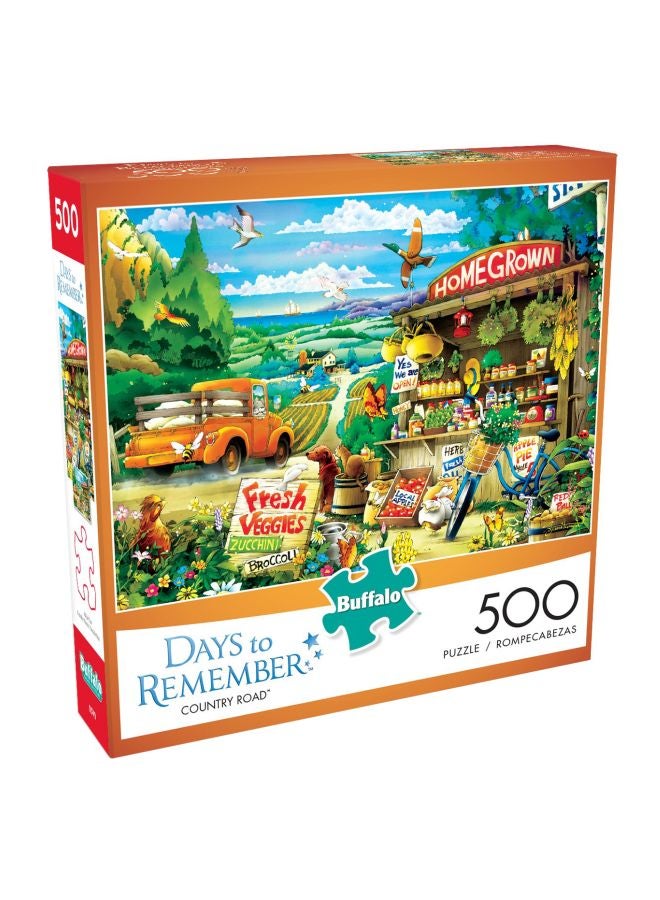 500-Piece Days to Remember Country Road Jigsaw Puzzle 3697