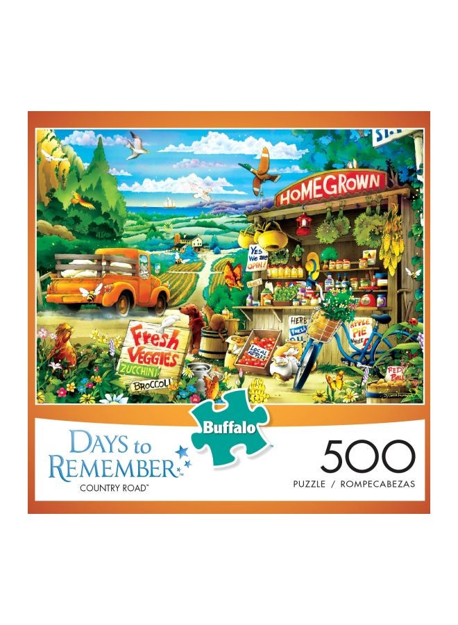 500-Piece Days to Remember Country Road Jigsaw Puzzle 3697